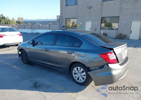 2012 Honda Civic Lx z USA, uszkodzony, nr VIN 2HGFB2F51CH311442